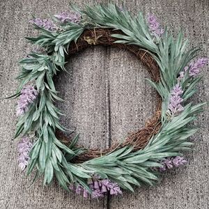 Farmhouse lavender wreath